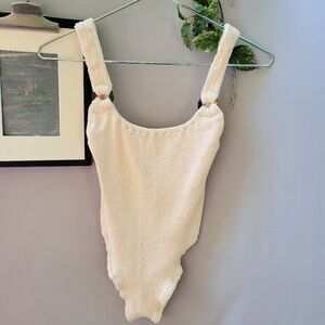 Hunza G London Domino One Piece Swimsuit One Size